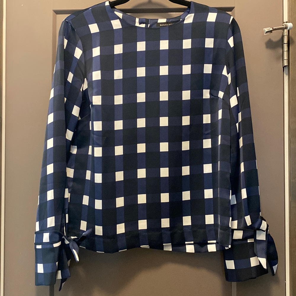 Banana Republic Checkered Blouse